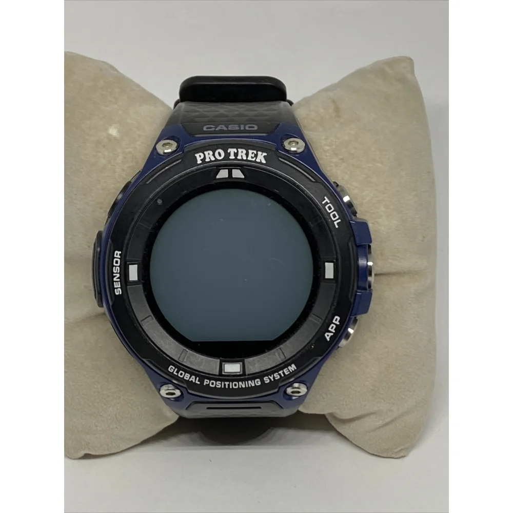 Casio Pro Trek WSD-F20 Men's Black Silicone Digital Display Smartwatch EY541